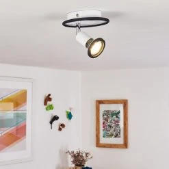 Hofstein Cabri Deckenleuchte LED Chrom, Schwarz, Wei&szlig;, 1-flammig -LED Leuchten Verkäufe 2022 cabri deckenleuchte h3551844 10