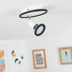 Hofstein Cabri Deckenleuchte LED Chrom, Schwarz, Wei&szlig;, 1-flammig -LED Leuchten Verkäufe 2022 cabri deckenleuchte h3551844 11