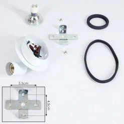 Hofstein Cabri Deckenleuchte LED Chrom, Schwarz, Wei&szlig;, 1-flammig -LED Leuchten Verkäufe 2022 cabri deckenleuchte h3551844 4