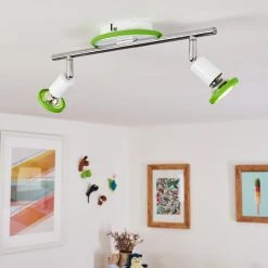 Hofstein Cabri Deckenleuchte LED Chrom, Grün, Weiß, 2-flammig 18 Hofstein Cabri Deckenleuchte LED Chrom, Grün, Weiß, 2-flammig -LED Leuchten Verkäufe 2022 cabri deckenleuchte h3551998 8