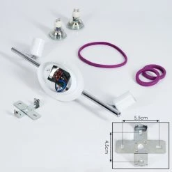 Hofstein Cabri Deckenleuchte LED Chrom, Wei&szlig;, Lila, 2-flammig -LED Leuchten Verkäufe 2022 cabri deckenleuchte h3552001 4