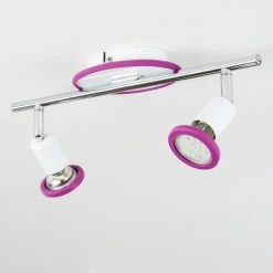 Hofstein Cabri Deckenleuchte LED Chrom, Wei&szlig;, Lila, 2-flammig -LED Leuchten Verkäufe 2022 cabri deckenleuchte h3552001 7