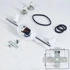 Hofstein Cabri Deckenleuchte LED Chrom, Schwarz, Wei&szlig;, 2-flammig -LED Leuchten Verkäufe 2022 cabri deckenleuchte h3552025 4