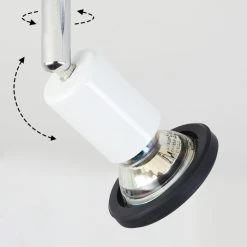 Hofstein Cabri Deckenleuchte LED Chrom, Schwarz, Wei&szlig;, 2-flammig -LED Leuchten Verkäufe 2022 cabri deckenleuchte h3552025 5