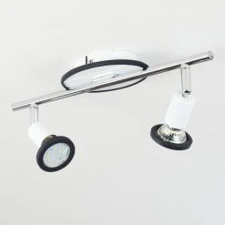 Hofstein Cabri Deckenleuchte LED Chrom, Schwarz, Wei&szlig;, 2-flammig -LED Leuchten Verkäufe 2022 cabri deckenleuchte h3552025 7