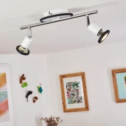 Hofstein Cabri Deckenleuchte LED Chrom, Schwarz, Wei&szlig;, 2-flammig -LED Leuchten Verkäufe 2022 cabri deckenleuchte h3552025 8