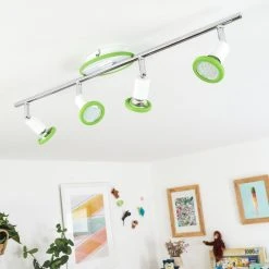 Hofstein Cabri Deckenleuchte LED Chrom, Grün, Weiß, 4-flammig 23 Hofstein Cabri Deckenleuchte LED Chrom, Grün, Weiß, 4-flammig -LED Leuchten Verkäufe 2022 cabri deckenleuchte h3552049 11