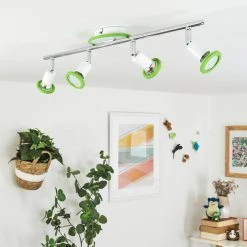 Hofstein Cabri Deckenleuchte LED Chrom, Grün, Weiß, 4-flammig 21 Hofstein Cabri Deckenleuchte LED Chrom, Grün, Weiß, 4-flammig -LED Leuchten Verkäufe 2022 cabri deckenleuchte h3552049 9