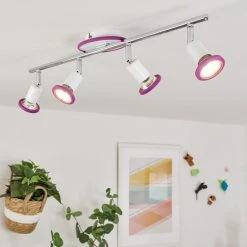 Hofstein Cabri Deckenleuchte LED Chrom, Weiß, Lila, 4-flammig 22 Hofstein Cabri Deckenleuchte LED Chrom, Weiß, Lila, 4-flammig -LED Leuchten Verkäufe 2022 cabri deckenleuchte h3552063 10
