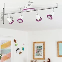 Hofstein Cabri Deckenleuchte LED Chrom, Weiß, Lila, 4-flammig 15 Hofstein Cabri Deckenleuchte LED Chrom, Weiß, Lila, 4-flammig -LED Leuchten Verkäufe 2022 cabri deckenleuchte h3552063 3