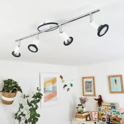 Hofstein Cabri Deckenleuchte LED Chrom, Schwarz, Wei&szlig;, 4-flammig -LED Leuchten Verkäufe 2022 cabri deckenleuchte h3552087 11