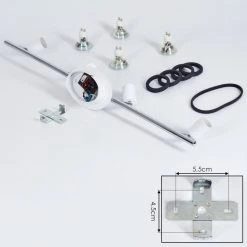 Hofstein Cabri Deckenleuchte LED Chrom, Schwarz, Wei&szlig;, 4-flammig -LED Leuchten Verkäufe 2022 cabri deckenleuchte h3552087 4