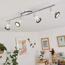 Hofstein Cabri Deckenleuchte LED Chrom, Schwarz, Wei&szlig;, 4-flammig -LED Leuchten Verkäufe 2022 cabri deckenleuchte h3552087 8