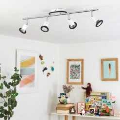 Hofstein Cabri Deckenleuchte LED Chrom, Schwarz, Wei&szlig;, 4-flammig -LED Leuchten Verkäufe 2022 cabri deckenleuchte h3552087 9