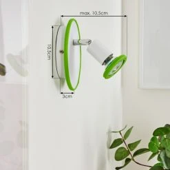 Hofstein Cabri Wandleuchte LED Chrom, Grün, Weiß, 1-flammig 15 Hofstein Cabri Wandleuchte LED Chrom, Grün, Weiß, 1-flammig -LED Leuchten Verkäufe 2022 cabri wandleuchte h3561164 3