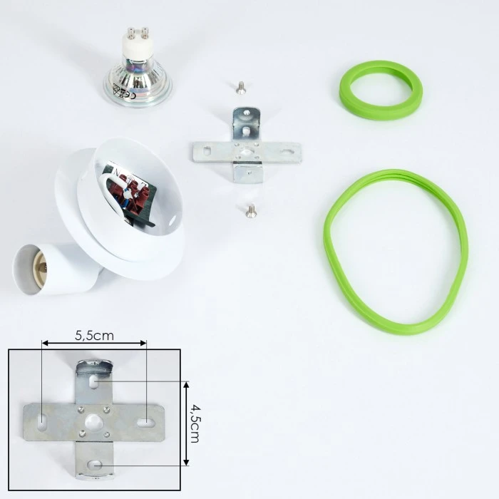 Hofstein Cabri Wandleuchte LED Chrom, Grün, Weiß, 1-flammig 5 Hofstein Cabri Wandleuchte LED Chrom, Grün, Weiß, 1-flammig – Bild 5