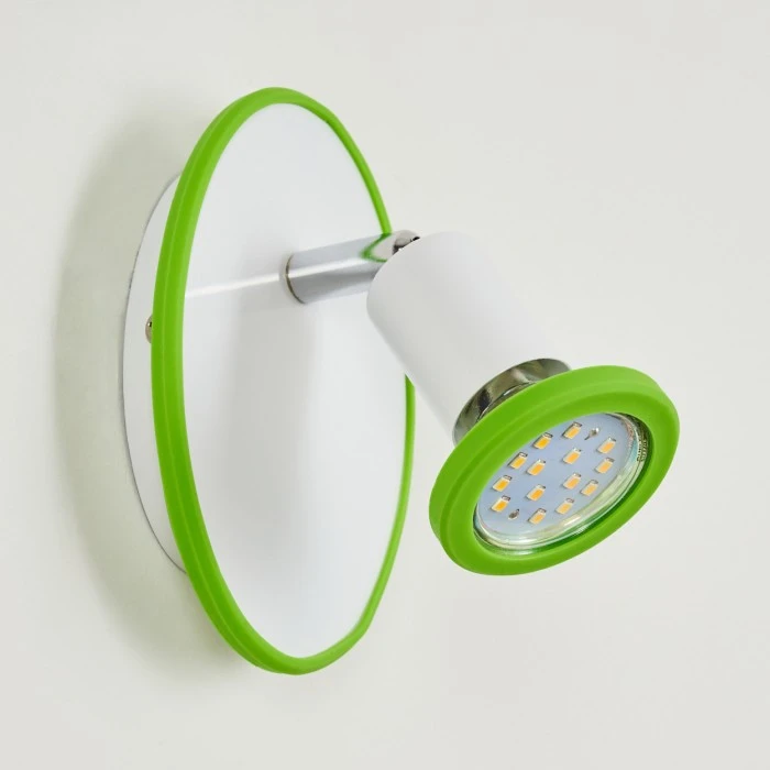 Hofstein Cabri Wandleuchte LED Chrom, Grün, Weiß, 1-flammig 8 Hofstein Cabri Wandleuchte LED Chrom, Grün, Weiß, 1-flammig – Bild 8