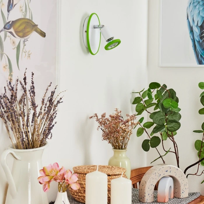 Hofstein Cabri Wandleuchte LED Chrom, Grün, Weiß, 1-flammig 10 Hofstein Cabri Wandleuchte LED Chrom, Grün, Weiß, 1-flammig – Bild 10