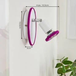 Hofstein Cabri Wandleuchte LED Chrom, Weiß, Lila, 1-flammig 15 Hofstein Cabri Wandleuchte LED Chrom, Weiß, Lila, 1-flammig -LED Leuchten Verkäufe 2022 cabri wandleuchte h3561188 3