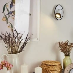 Hofstein Cabri Wandleuchte LED Chrom, Schwarz, Wei&szlig;, 1-flammig -LED Leuchten Verkäufe 2022 cabri wandleuchte h3561201 10