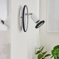 Hofstein Cabri Wandleuchte LED Chrom, Schwarz, Wei&szlig;, 1-flammig -LED Leuchten Verkäufe 2022 cabri wandleuchte h3561201 11