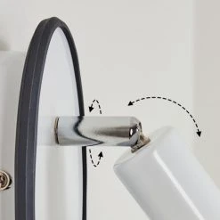 Hofstein Cabri Wandleuchte LED Chrom, Schwarz, Wei&szlig;, 1-flammig -LED Leuchten Verkäufe 2022 cabri wandleuchte h3561201 5