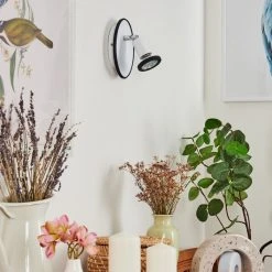 Hofstein Cabri Wandleuchte LED Chrom, Schwarz, Wei&szlig;, 1-flammig -LED Leuchten Verkäufe 2022 cabri wandleuchte h3561201 9