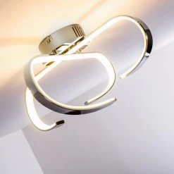 Hofstein Cano Deckenleuchte LED Chrom, 1-flammig -LED Leuchten Verkäufe 2022 cano deckenleuchte h167459 11