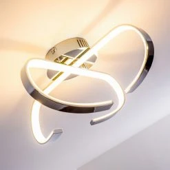 Hofstein Cano Deckenleuchte LED Chrom, 1-flammig -LED Leuchten Verkäufe 2022 cano deckenleuchte h167459 12