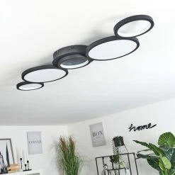 Hofstein Carabajal Deckenleuchte LED Schwarz, 1-flammig -LED Leuchten Verkäufe 2022 carabajal deckenleuchte h3560204 10