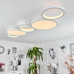 Hofstein Carabajal Deckenleuchte LED Wei&szlig;, 1-flammig -LED Leuchten Verkäufe 2022 carabajal deckenleuchte h3562154 6