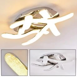 Hofstein Carmacks Deckenleuchte LED Chrom, 1-flammig