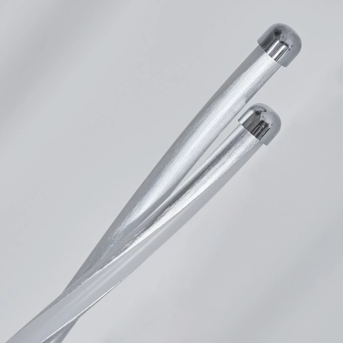 Hofstein Carmacks Stehleuchte LED Silber, 2-flammig 3 Hofstein Carmacks Stehleuchte LED Silber, 2-flammig – Bild 3