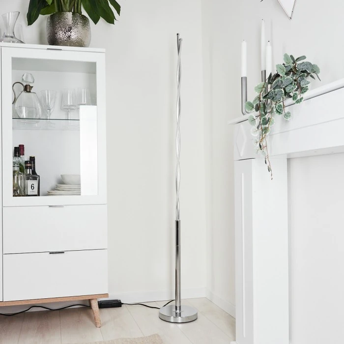 Hofstein Carmacks Stehleuchte LED Silber, 2-flammig 10 Hofstein Carmacks Stehleuchte LED Silber, 2-flammig – Bild 10