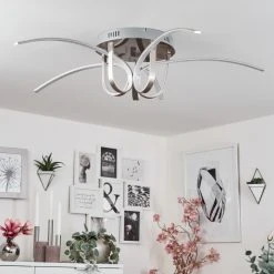 Hofstein Casale Deckenleuchte LED Chrom, 1-flammig -LED Leuchten Verkäufe 2022 casale deckenleuchte h167367 13