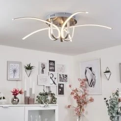 Hofstein Casale Deckenleuchte LED Chrom, 1-flammig -LED Leuchten Verkäufe 2022 casale deckenleuchte h167367 6