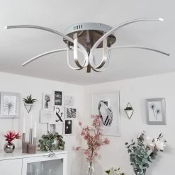 Hofstein Casale Deckenleuchte LED Chrom, 1-flammig -LED Leuchten Verkäufe 2022 casale deckenleuchte h167367 9