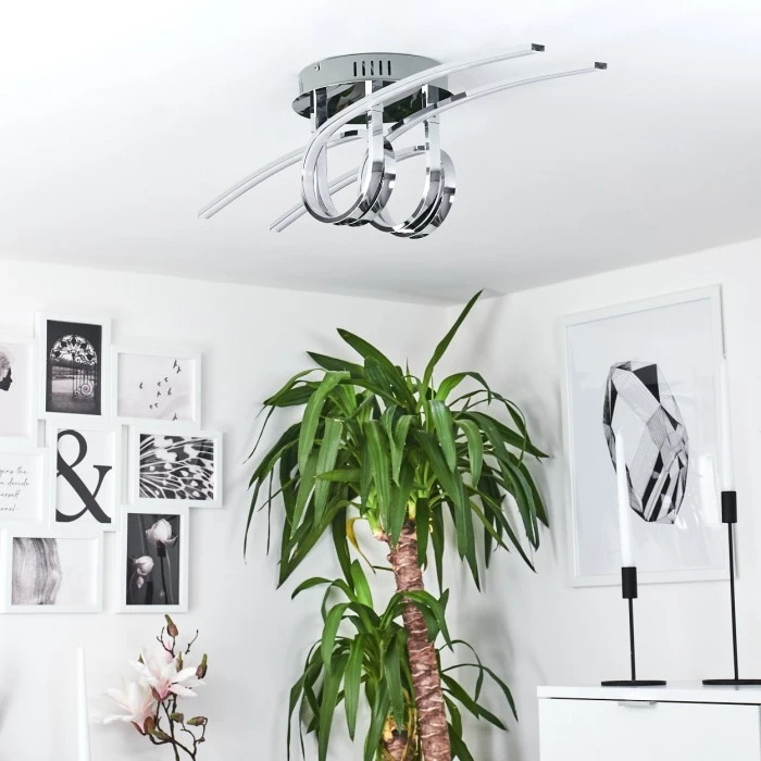 Hofstein Casale Deckenleuchte LED Chrom, 2-flammig 12 Hofstein Casale Deckenleuchte LED Chrom, 2-flammig – Bild 12