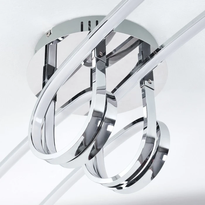 Hofstein Casale Deckenleuchte LED Chrom, 2-flammig 3 Hofstein Casale Deckenleuchte LED Chrom, 2-flammig – Bild 3