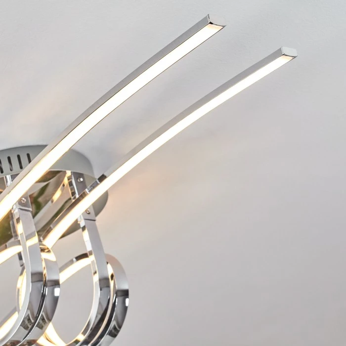 Hofstein Casale Deckenleuchte LED Chrom, 2-flammig 6 Hofstein Casale Deckenleuchte LED Chrom, 2-flammig – Bild 6