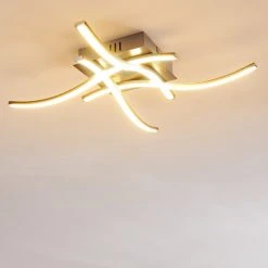 Hofstein Casale Deckenleuchte LED Nickel-Matt, 4-flammig -LED Leuchten Verkäufe 2022 casale deckenleuchte h3011300 do4 11