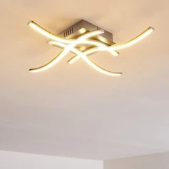 Hofstein Casale Deckenleuchte LED Nickel-Matt, 4-flammig -LED Leuchten Verkäufe 2022 casale deckenleuchte h3011300 do4 13