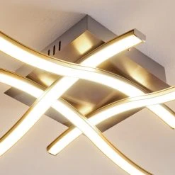 Hofstein Casale Deckenleuchte LED Nickel-Matt, 4-flammig -LED Leuchten Verkäufe 2022 casale deckenleuchte h3011300 do4 14