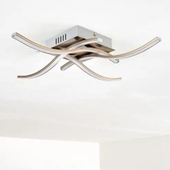 Hofstein Casale Deckenleuchte LED Nickel-Matt, 4-flammig -LED Leuchten Verkäufe 2022 casale deckenleuchte h3011300 do4 17