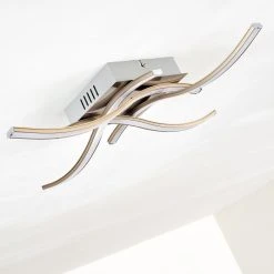 Hofstein Casale Deckenleuchte LED Nickel-Matt, 4-flammig -LED Leuchten Verkäufe 2022 casale deckenleuchte h3011300 do4 18