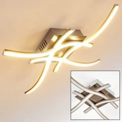 Hofstein Casale Deckenleuchte LED Nickel-Matt, 4-flammig -LED Leuchten Verkäufe 2022 casale deckenleuchte h3011300 do4 19