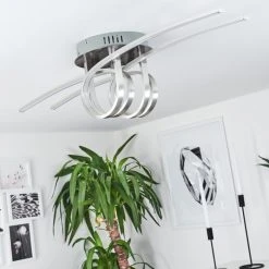 Hofstein Casale Deckenleuchte LED Nickel-Matt, 1-flammig -LED Leuchten Verkäufe 2022 casale deckenleuchte h3011461 do4 11