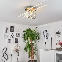 Hofstein Casale Deckenleuchte LED Nickel-Matt, 1-flammig -LED Leuchten Verkäufe 2022 casale deckenleuchte h3011461 do4 6