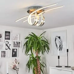 Hofstein Casale Deckenleuchte LED Nickel-Matt, 1-flammig -LED Leuchten Verkäufe 2022 casale deckenleuchte h3011461 do4 8