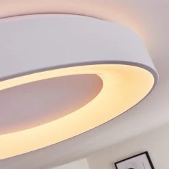 Hofstein Casina Deckenleuchte LED Wei&szlig;, 1-flammig, Fernbedienung -LED Leuchten Verkäufe 2022 casina deckenleuchte h3391587 5